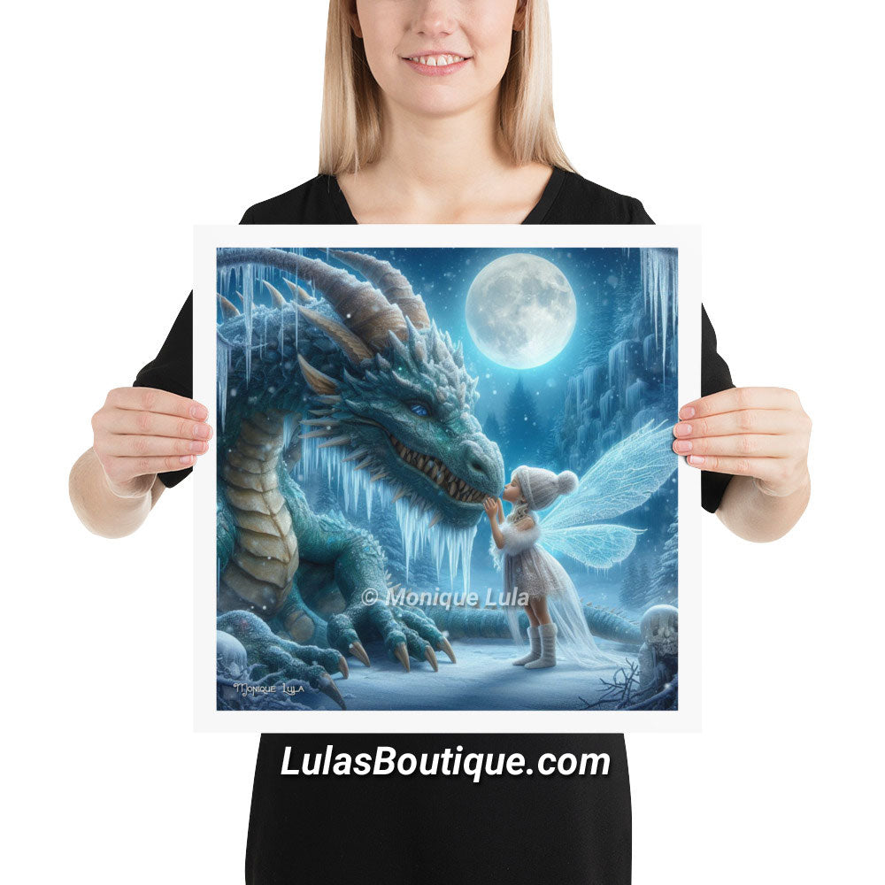 Frost Fairy with Her Ice Dragon