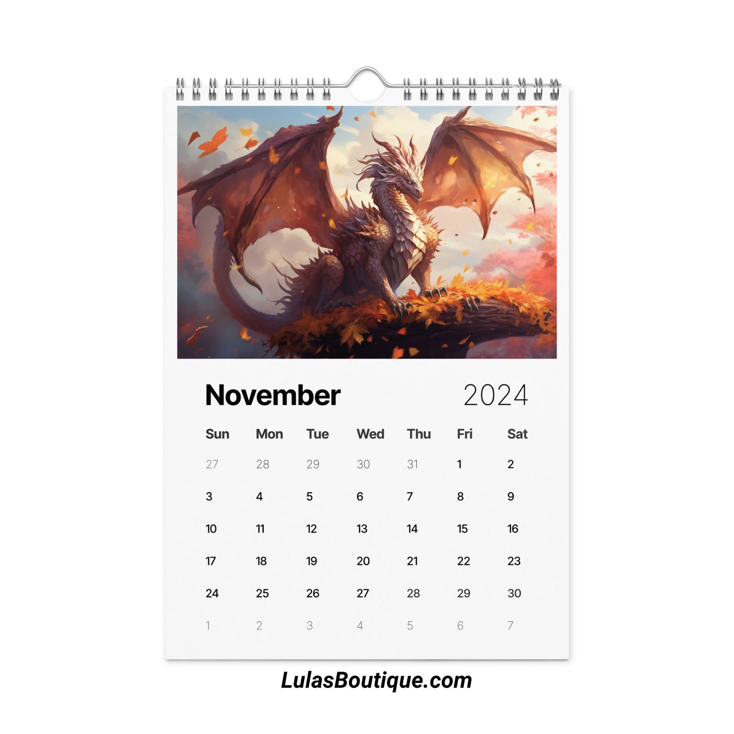 Year of the Dragon Calendar 2024