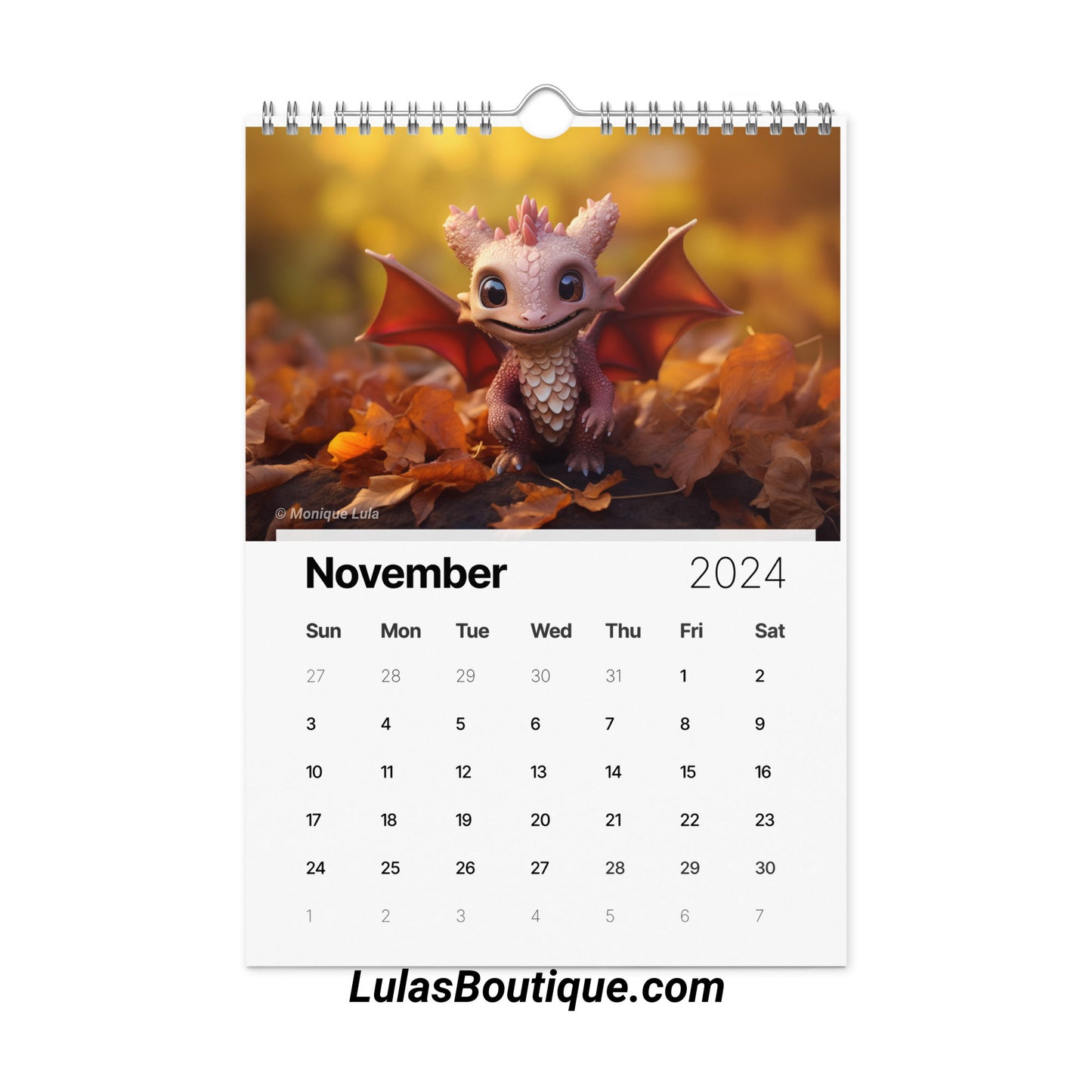 Year of the Baby Dragon Calendar 2024
