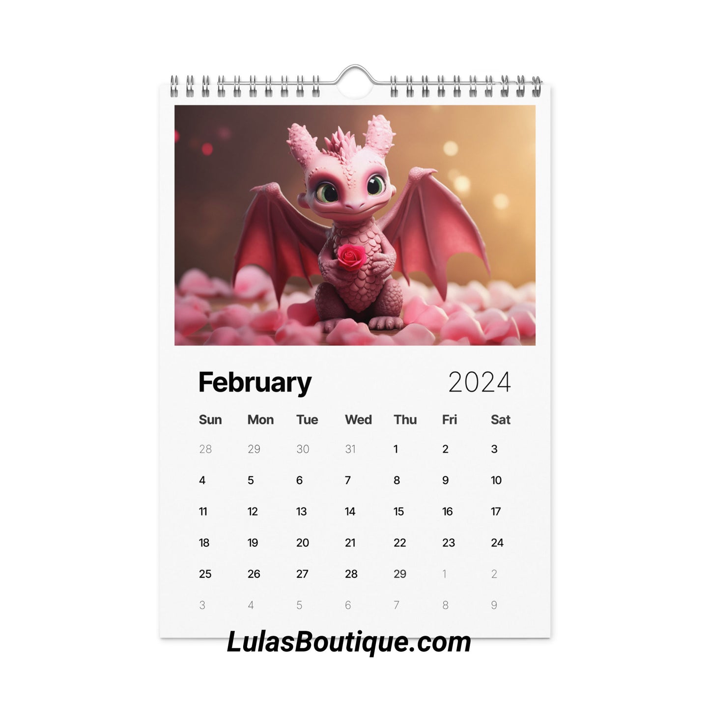 Year of the Baby Dragon Calendar 2024