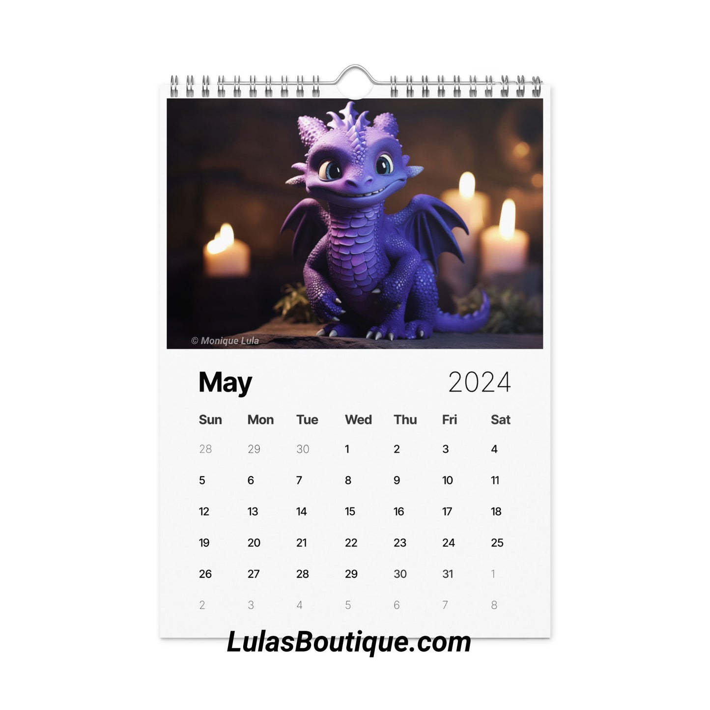 Year of the Baby Dragon Calendar 2024