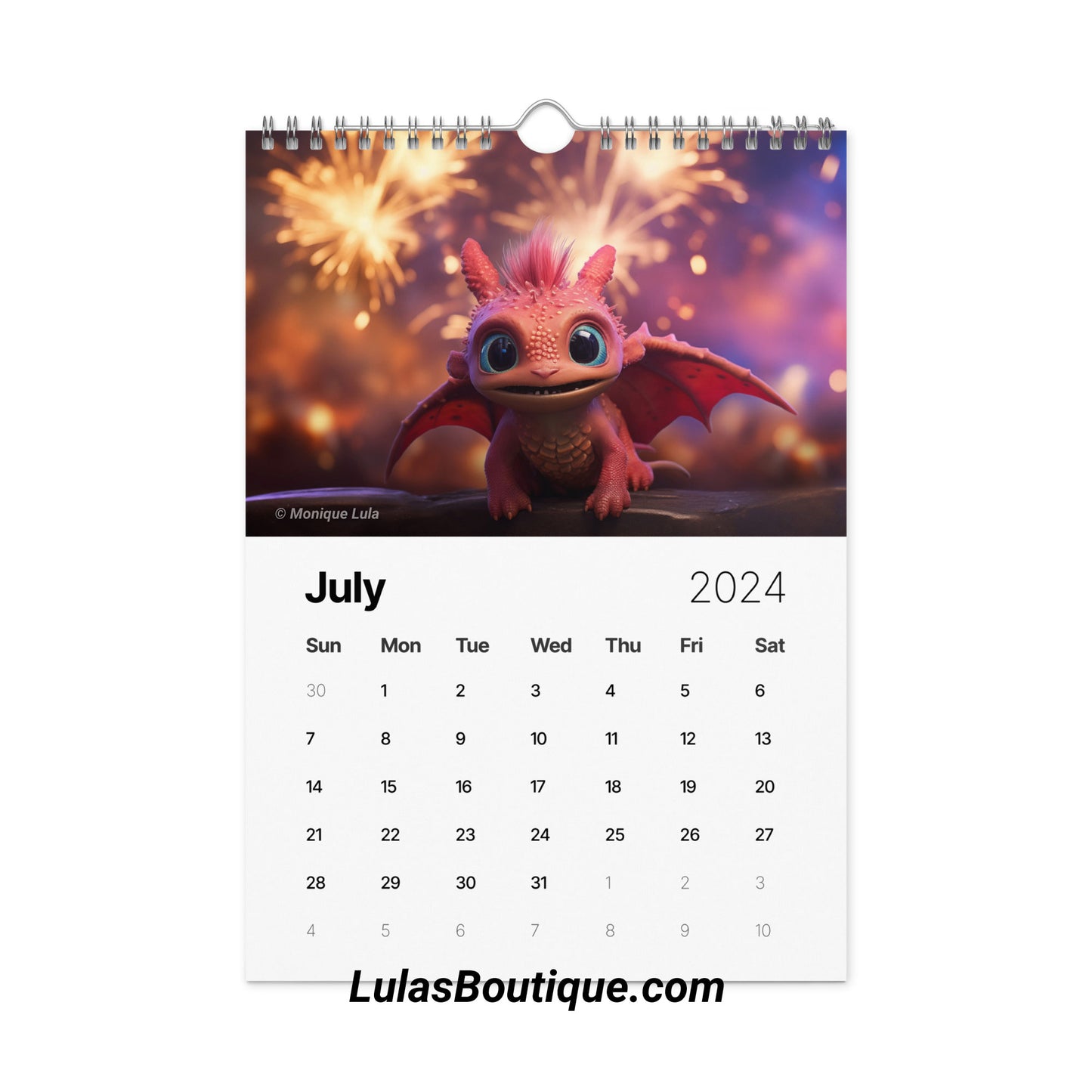 Year of the Baby Dragon Calendar 2024