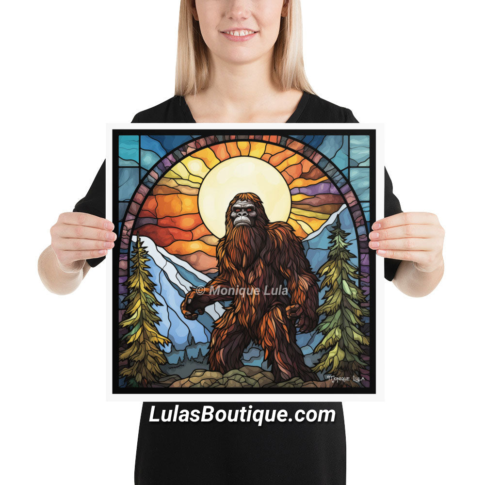 Stained Glass Sasquatch