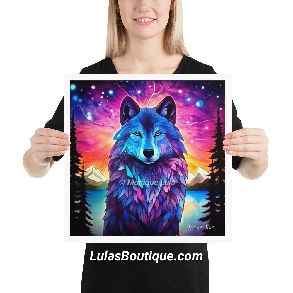 Aurora Borealis Wolf