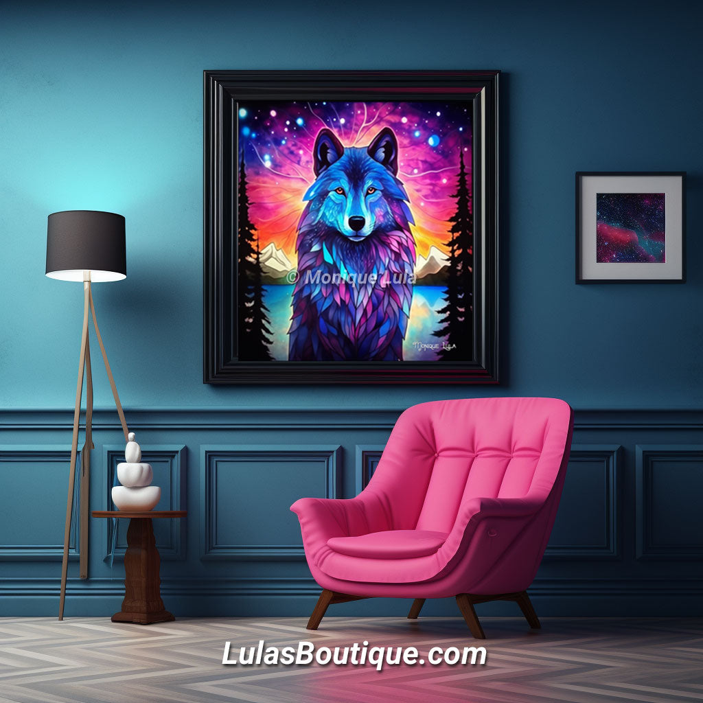 Aurora Borealis Wolf