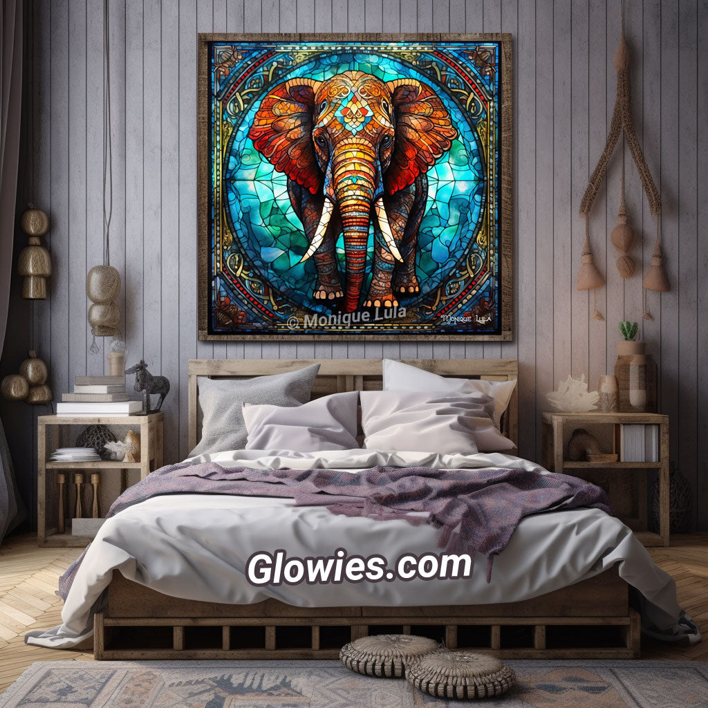 Elephant Stained Glass #2