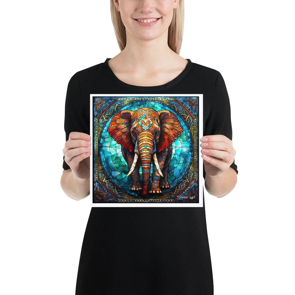 Elephant Stained Glass #2