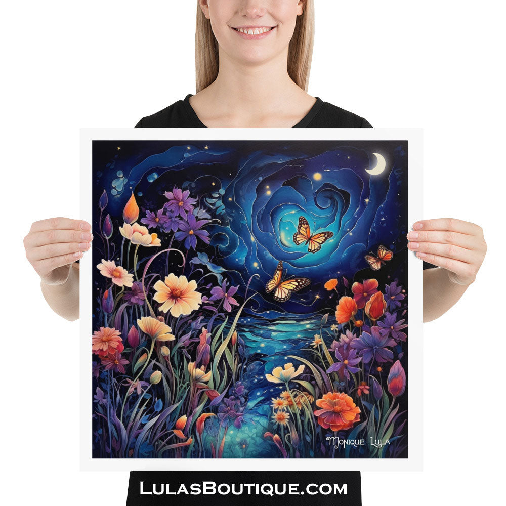 Moonlight Butterfly Print