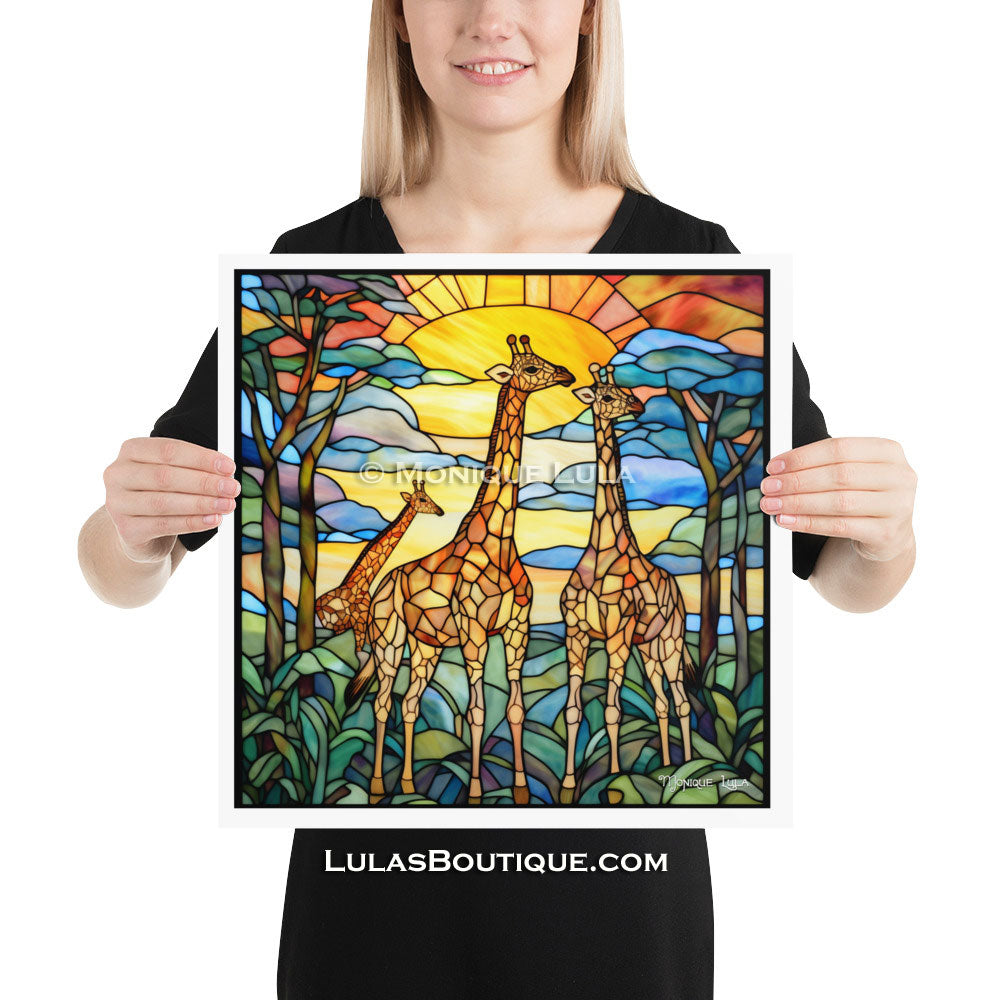 Stained Glass Giraffes