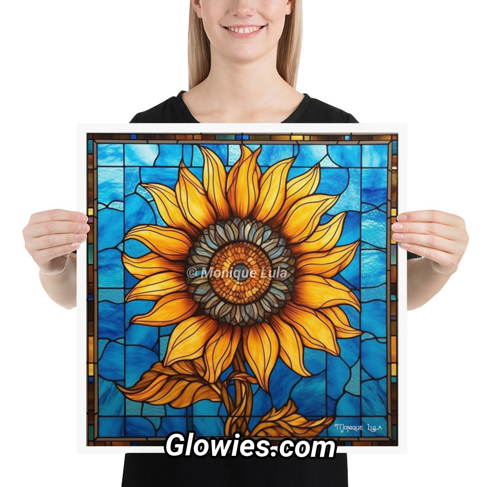 Stained Glass Sunflower