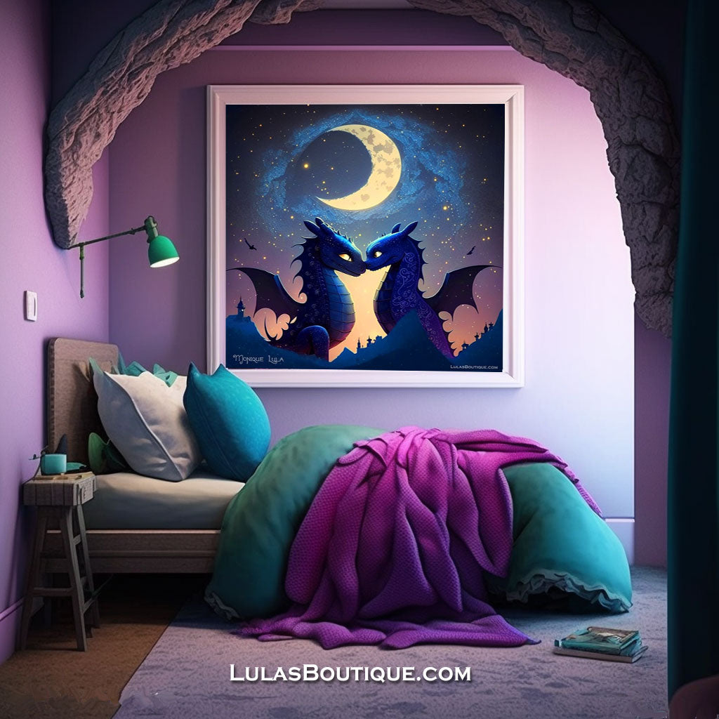 Moonlight Dragons Print