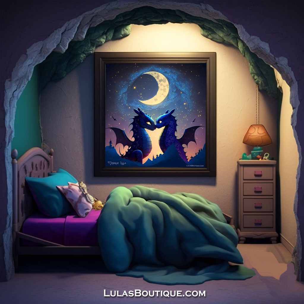 Moonlight Dragons Print