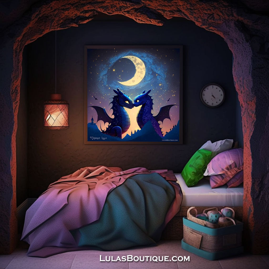 Moonlight Dragons Print