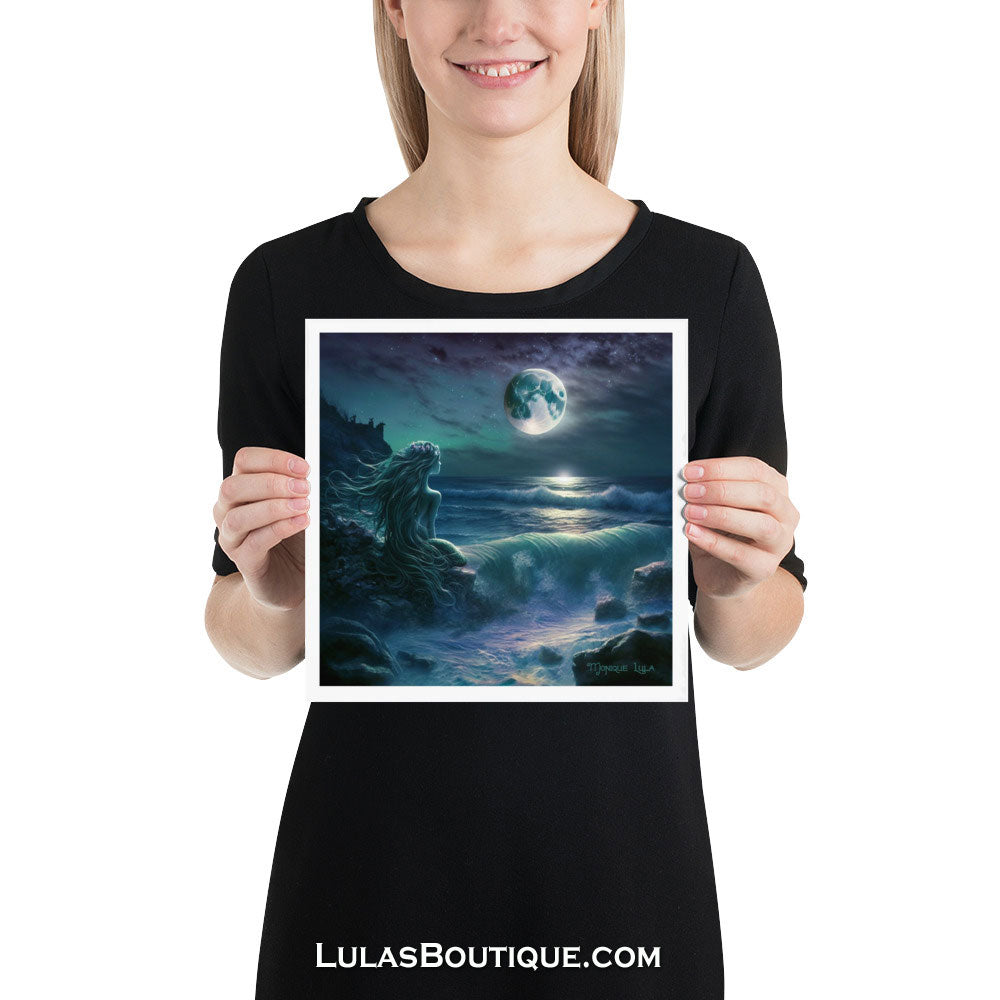 Full Moon Mermaid Print