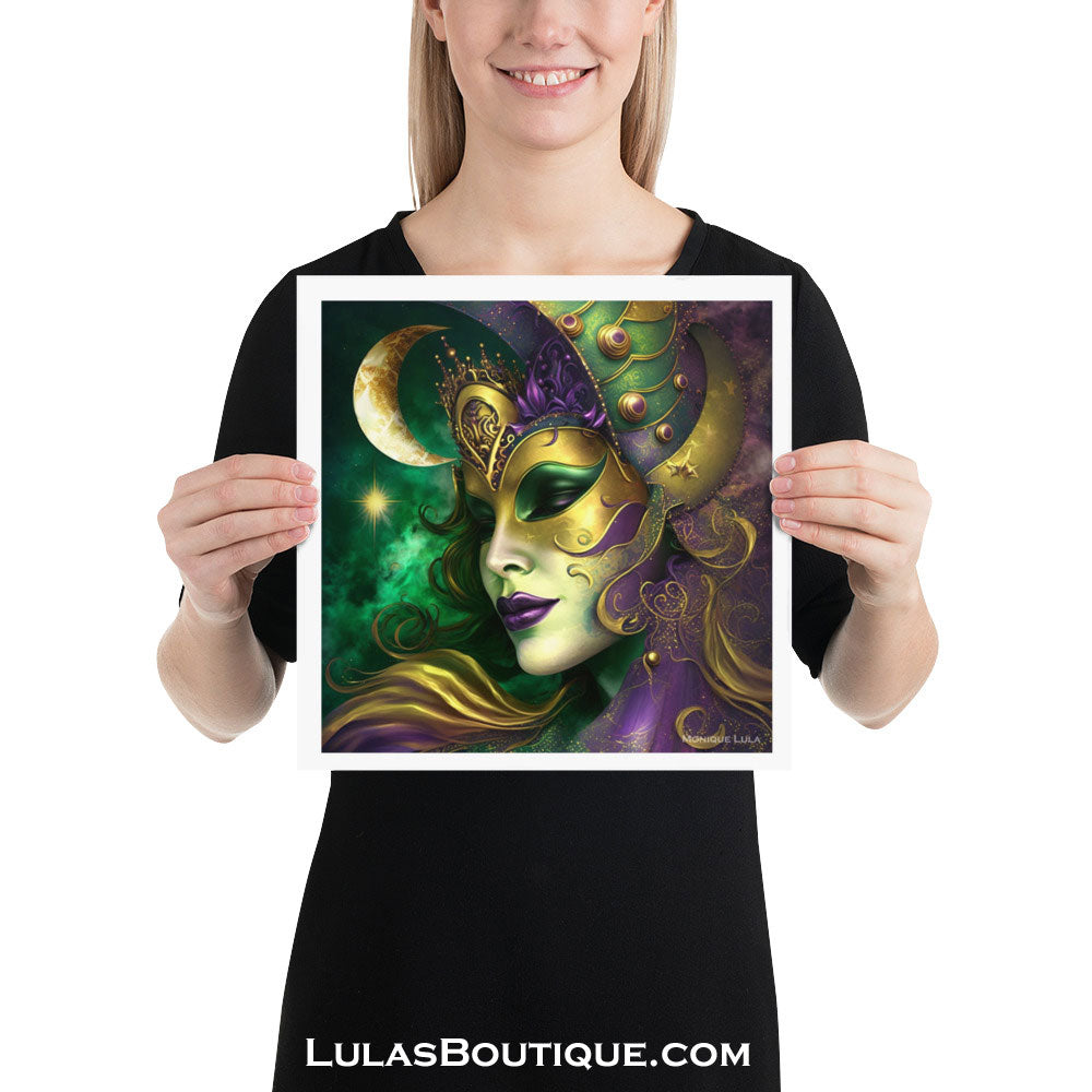 Mardi Gras Moon Goddess Print