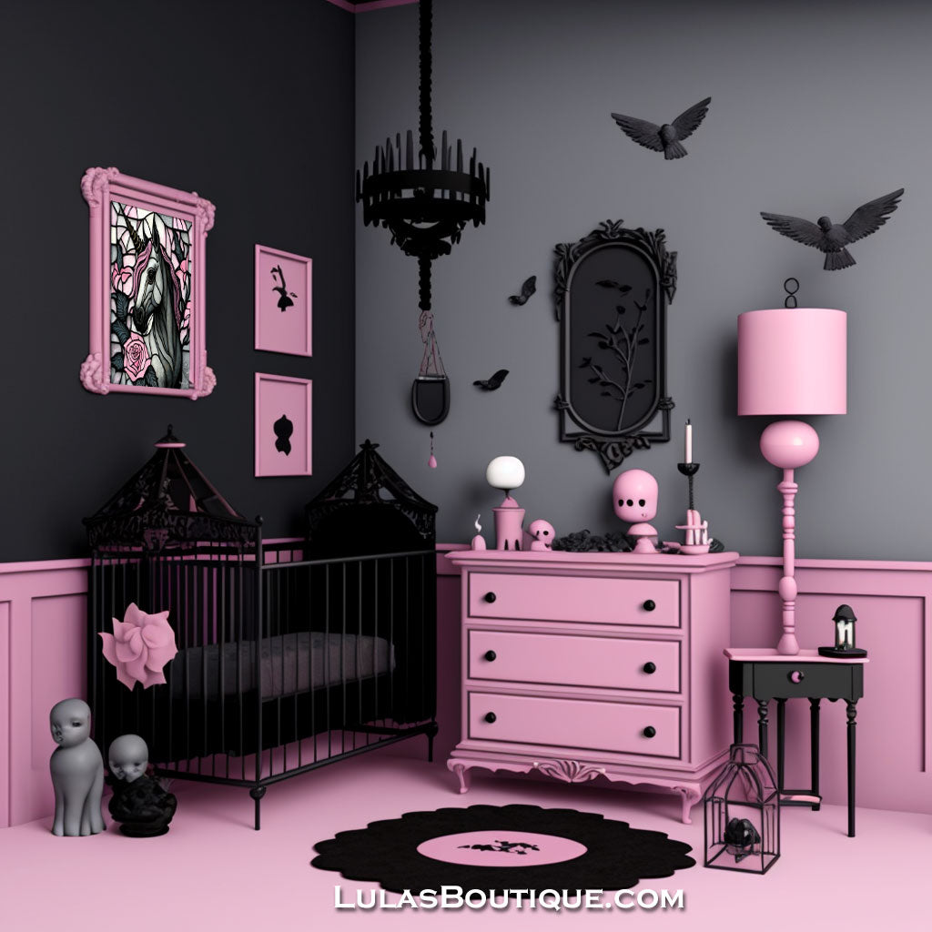 Pastel Goth Unicorn Print