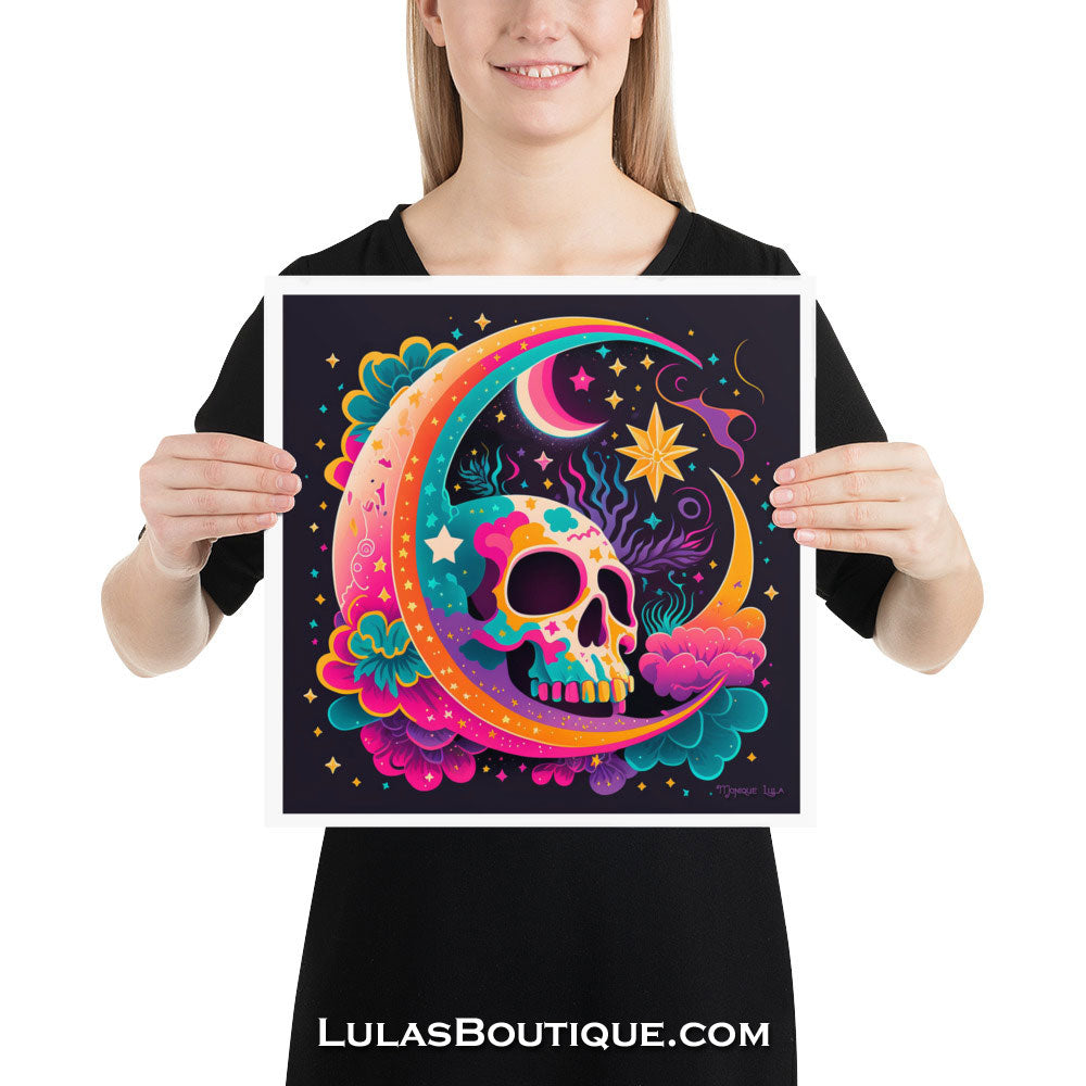 Rainbow Moon Skull