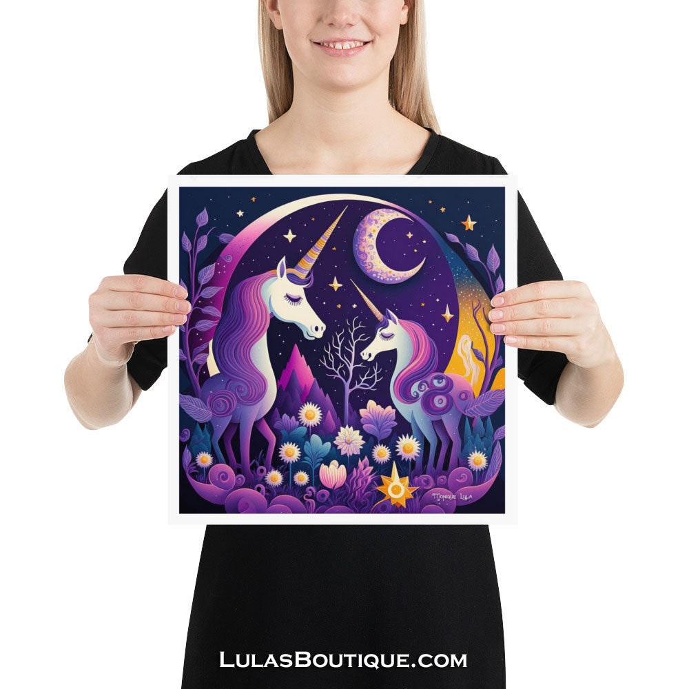 Sleepy Unicorns Print