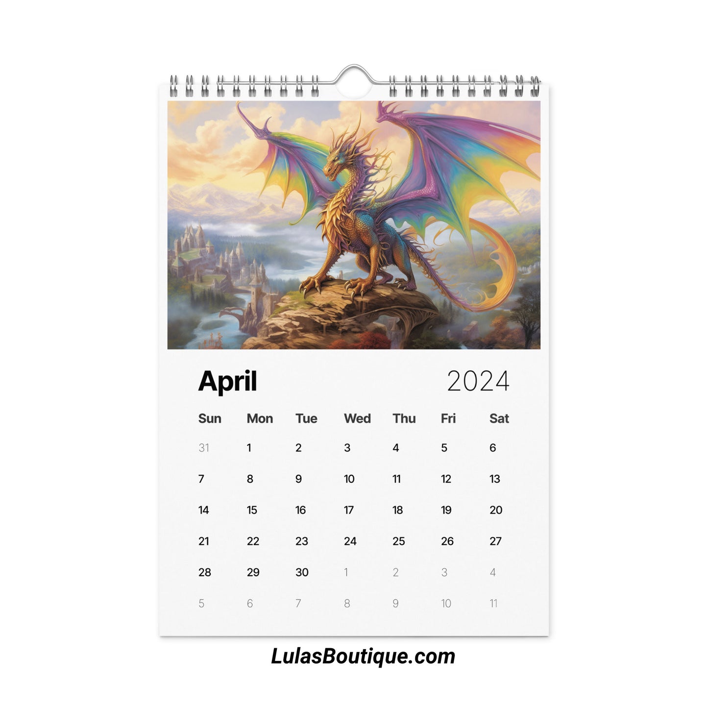 Year of the Dragon Calendar 2024