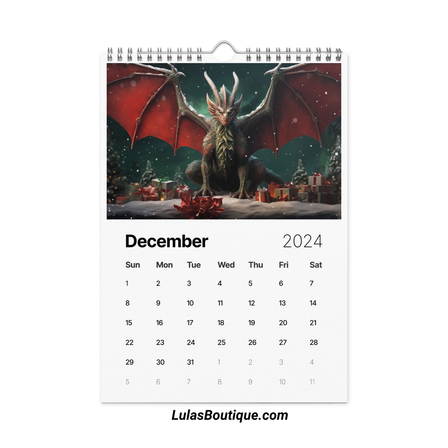 Year of the Dragon Calendar 2024