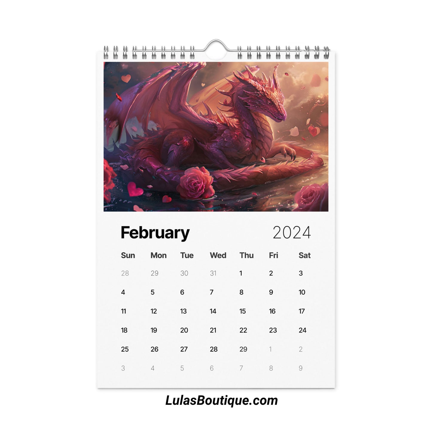 Year of the Dragon Calendar 2024