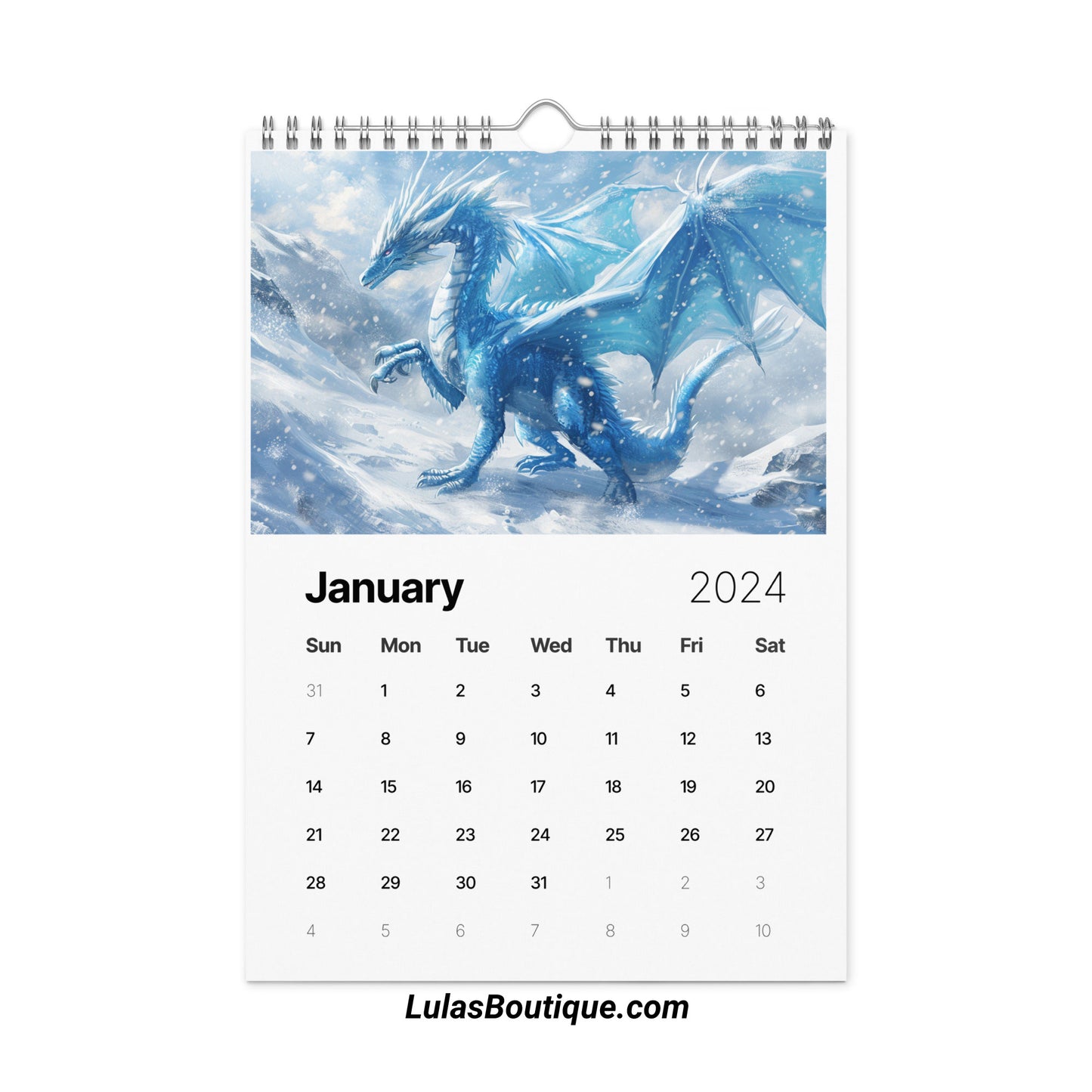 Year of the Dragon Calendar 2024