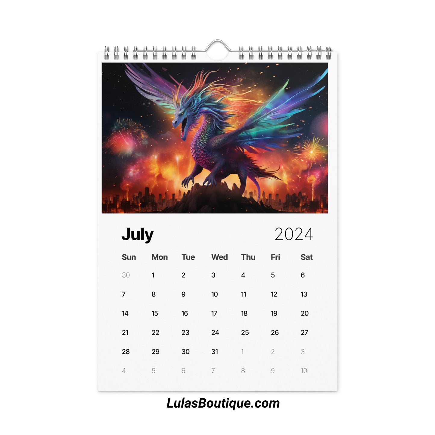 Year of the Dragon Calendar 2024