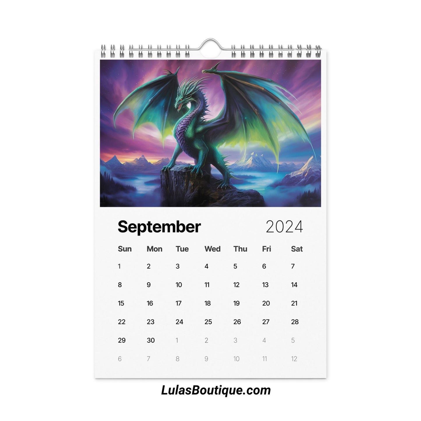 Year of the Dragon Calendar 2024