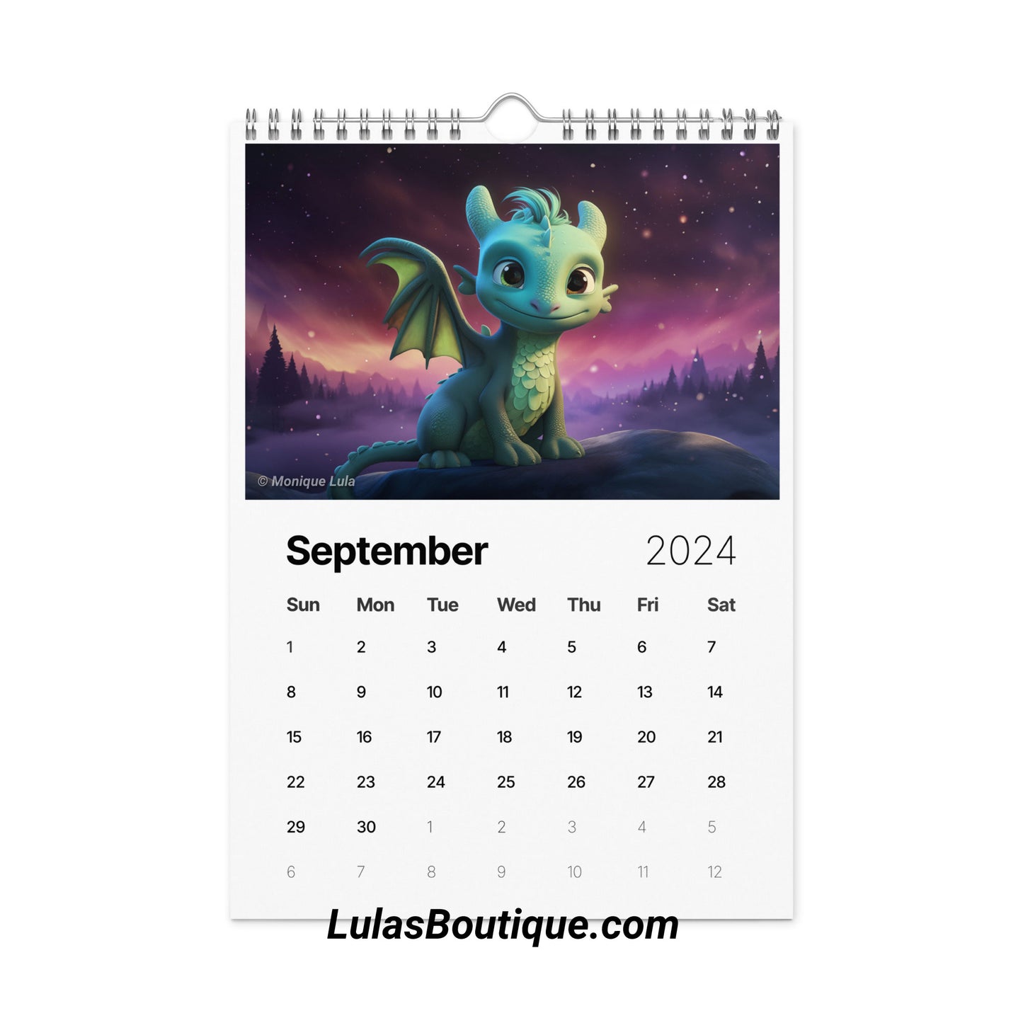 Year of the Baby Dragon Calendar 2024
