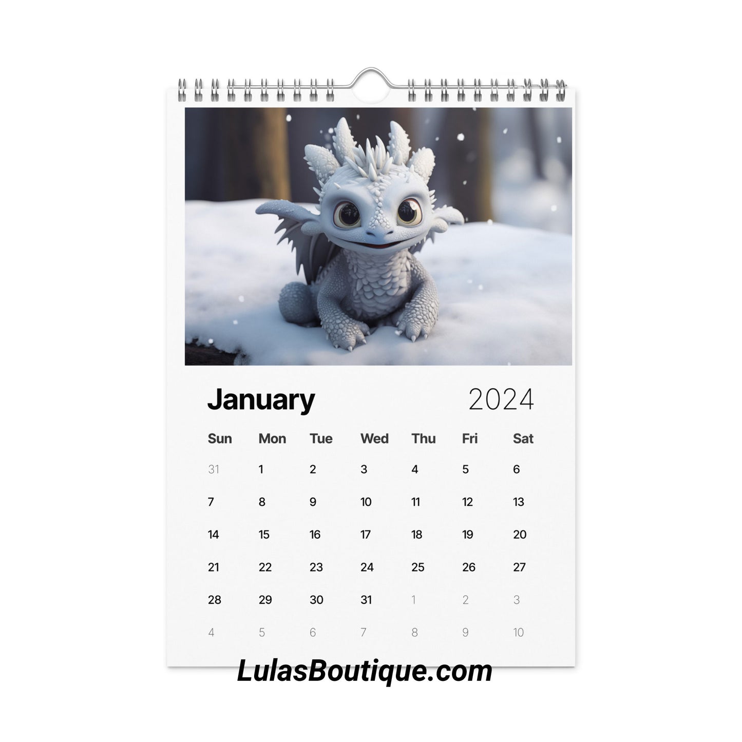 Year of the Baby Dragon Calendar 2024