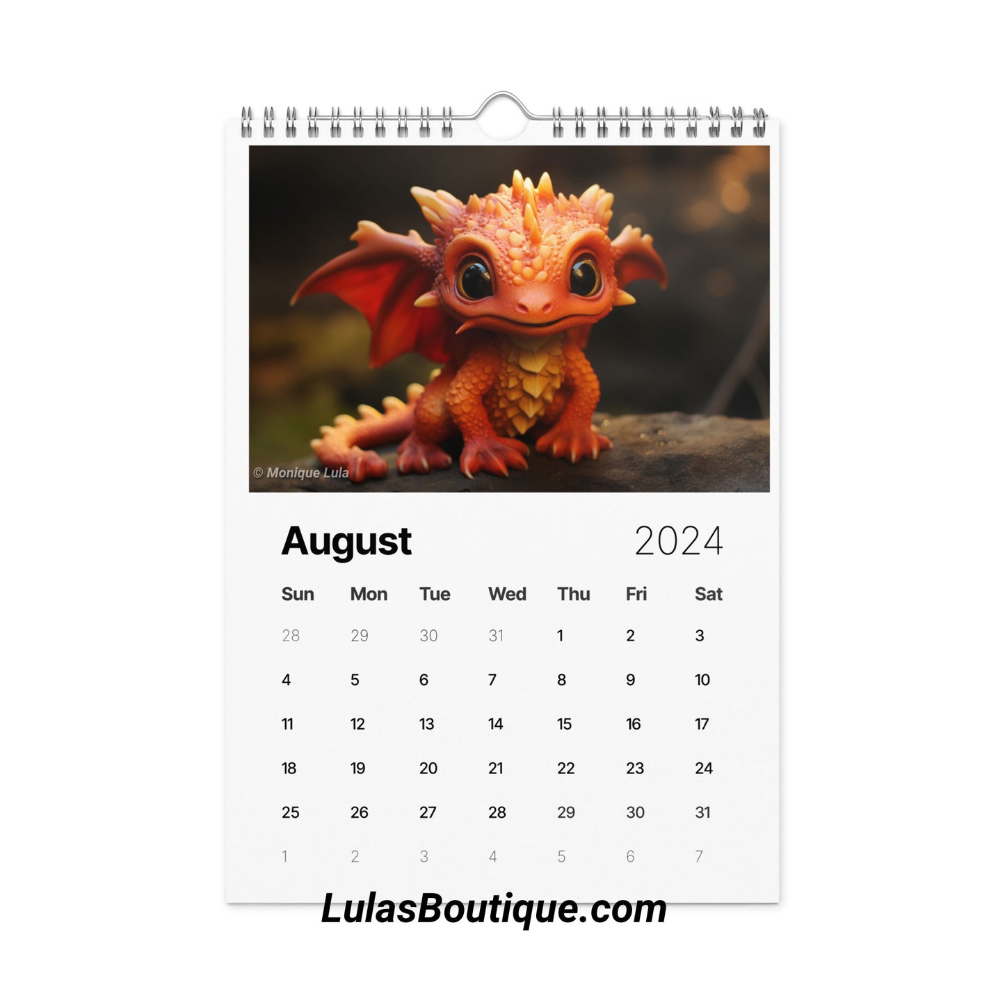 Year of the Baby Dragon Calendar 2024