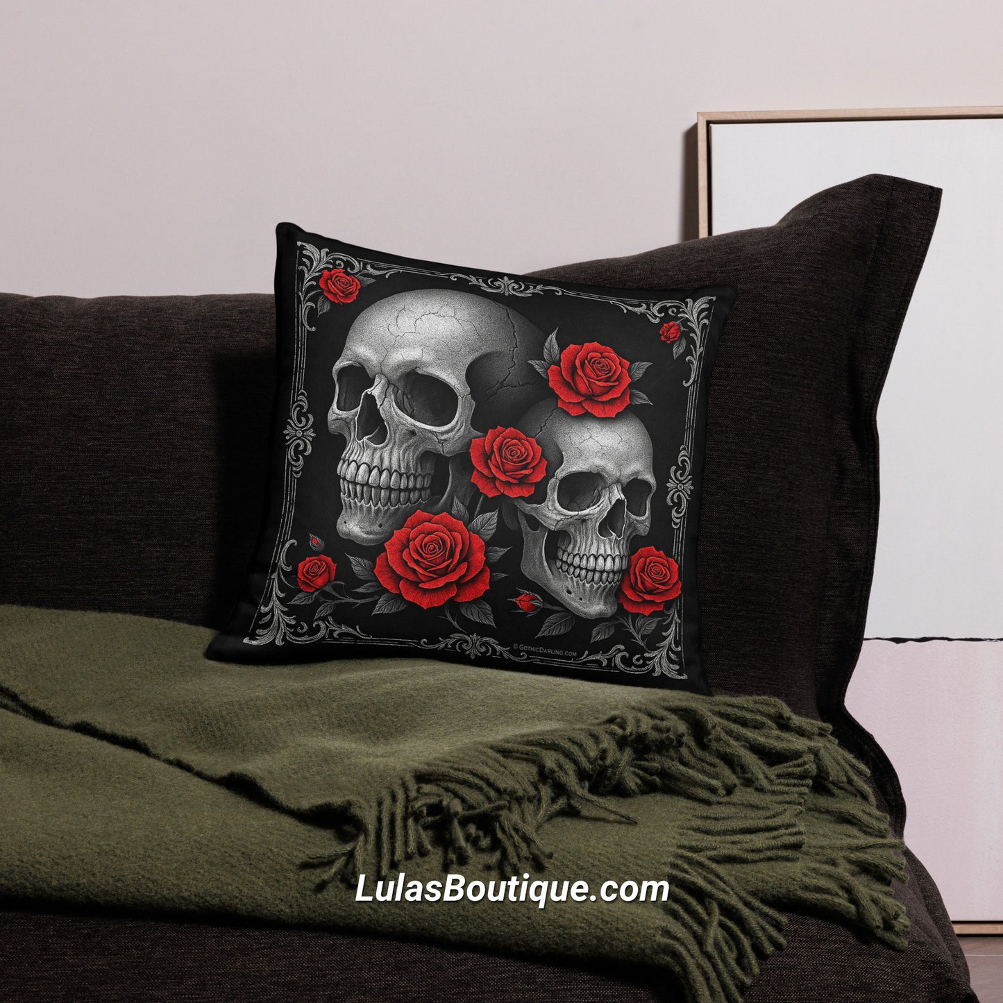 Skulls & Roses Pillow