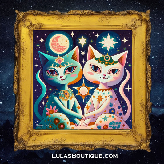 Moon & Sun Celestial Cats