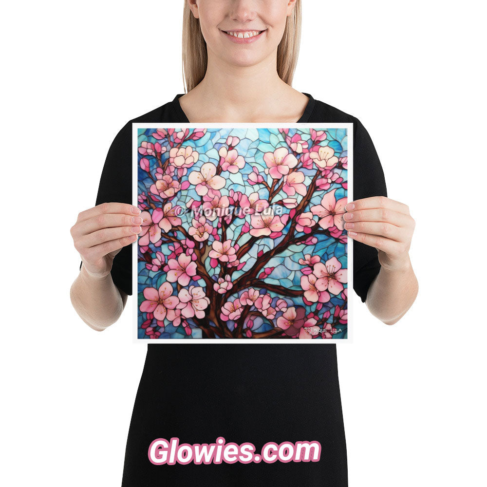 Cherry Blossom Stained Glass #1