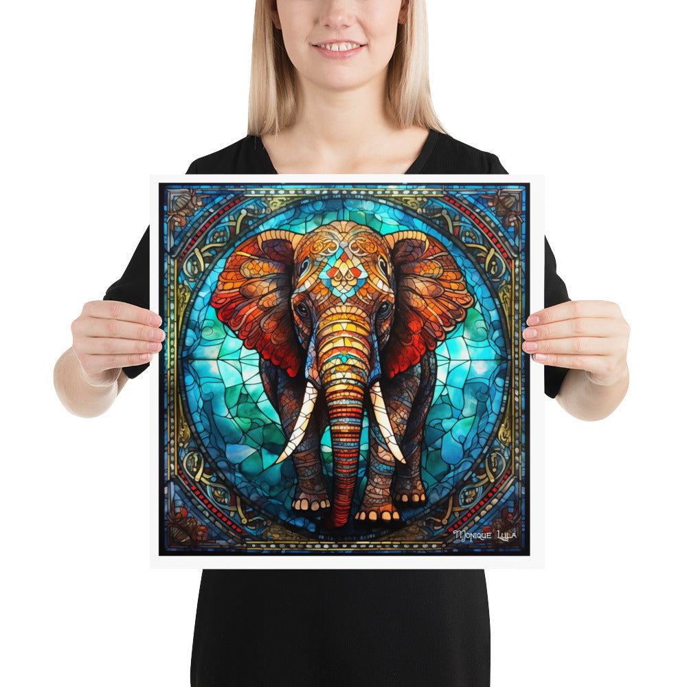Elephant Stained Glass #2