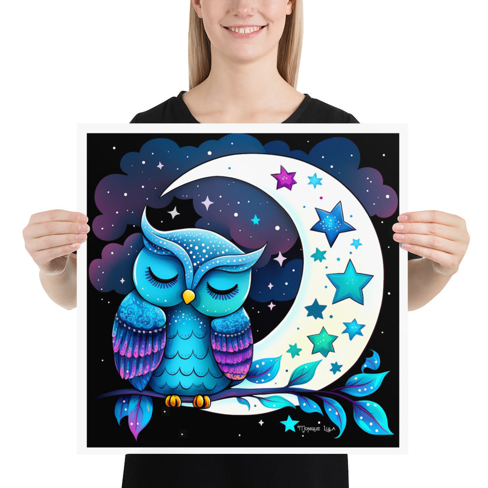 Sleeping Owl Print