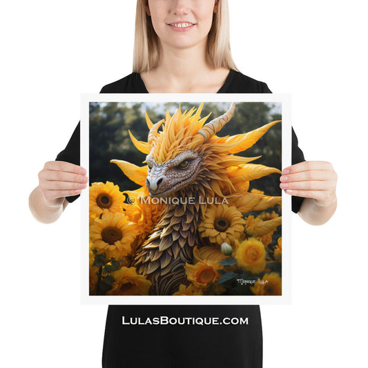 Sunflower Dragon Photo Print