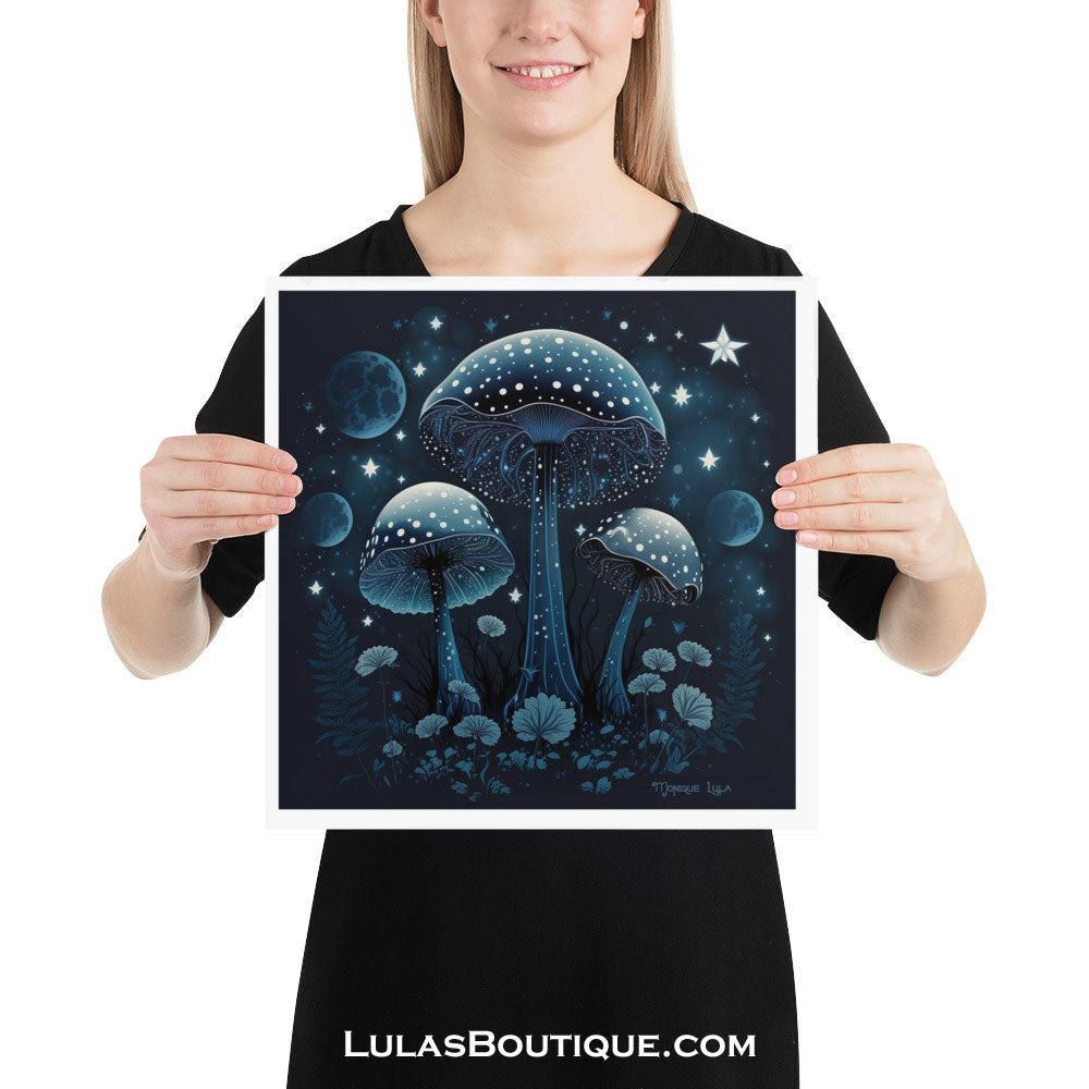 Celestial Mushrooms Print