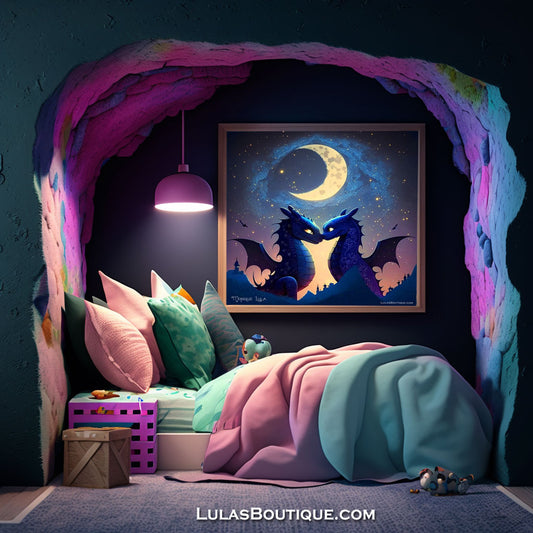 Moonlight Dragons Print