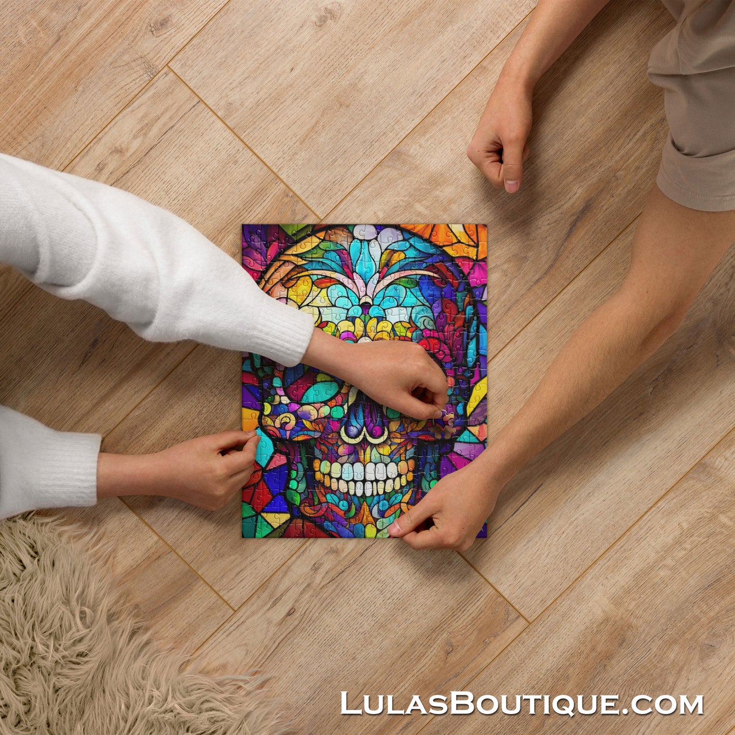 Stained Glass Skull Jigsaw puzzle