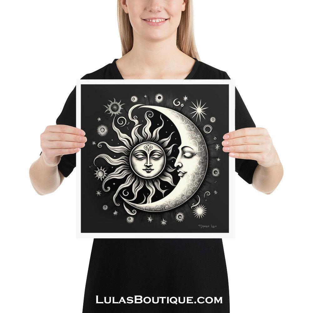 Sleeping Sun & Moon Print