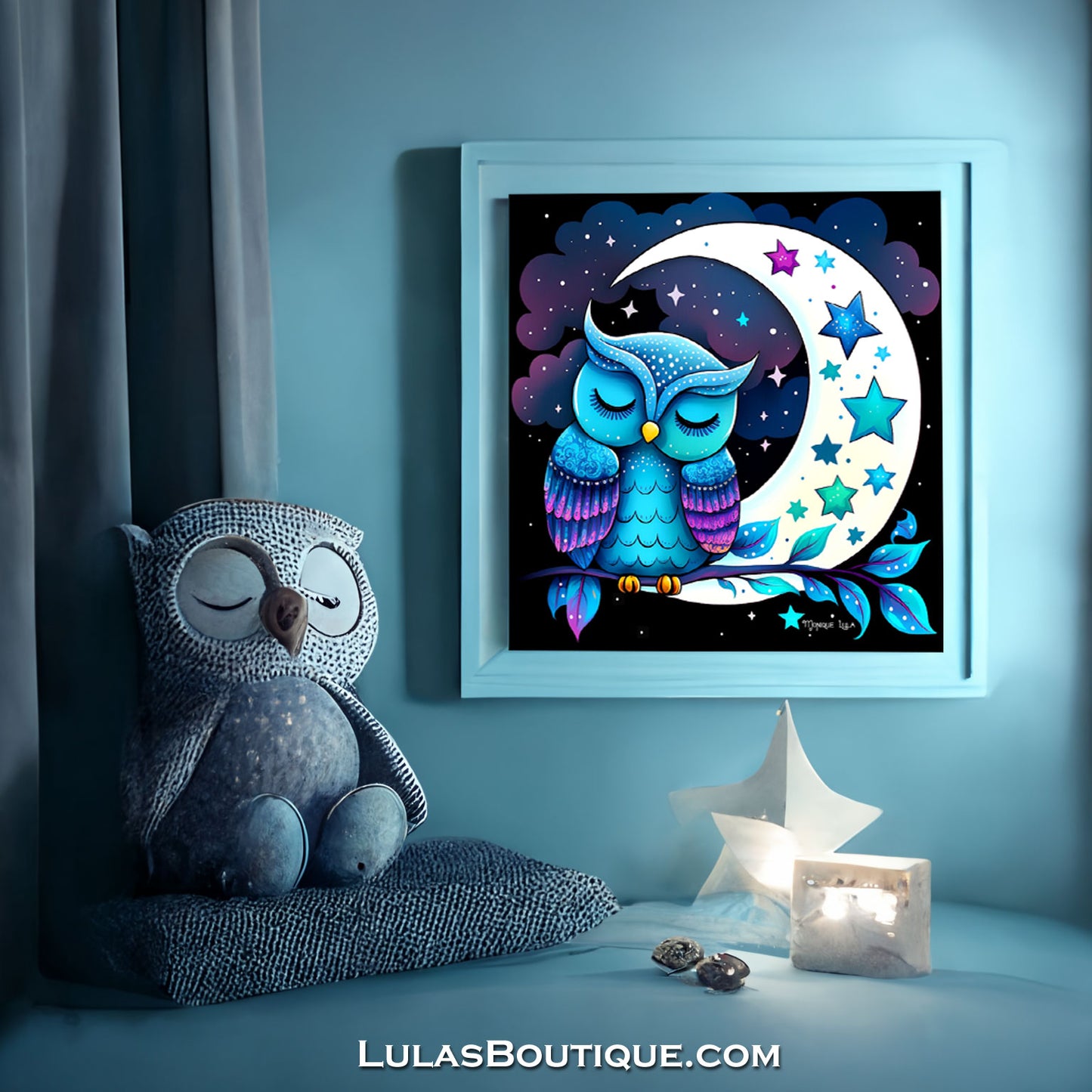 Sleeping Owl Print